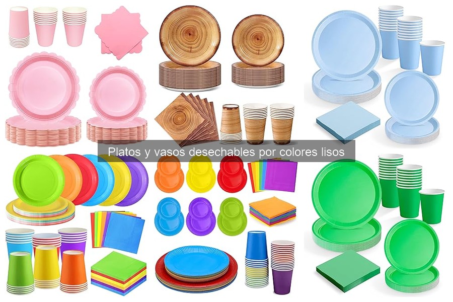 Ventajas y desventajas de platos y vasos desechables lisos